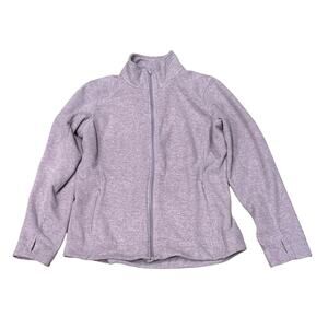 Duluth Fleece Full Zip Jacket Purple Womens Large Frost Lake Outdoor
